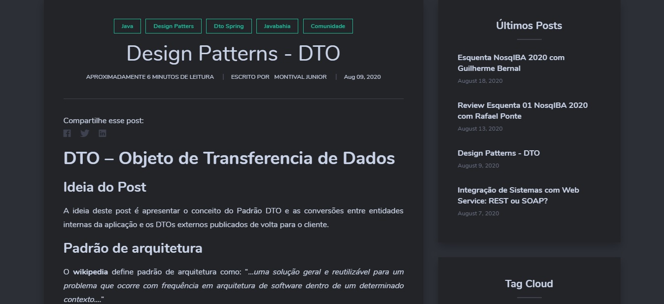 Design Patterns - DTO